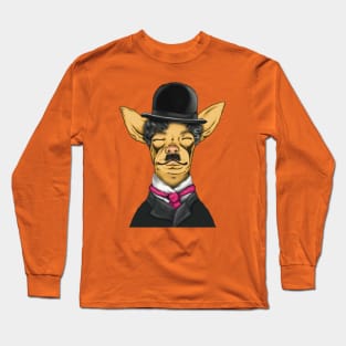 Chaplin Chihuahua Long Sleeve T-Shirt